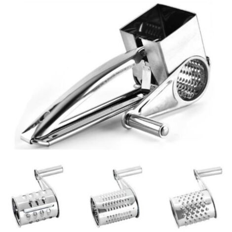 Rotatif Râpes Moulin Râpe Génération, Épais En Acier Inoxydable Multi Purpose Rotatif Râpe À Fromage Légumes Shredder Rotatif Râpe