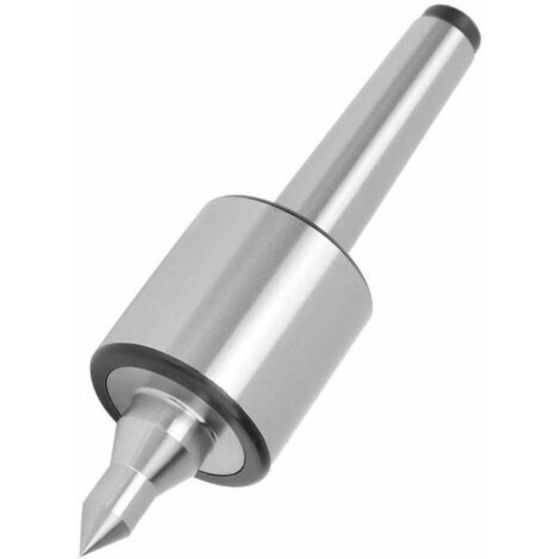 Rotating Center, MT2 Rotating Center High-precision three-bearing centering center for high-speed lathes, CNC lathes, and general manual lathes