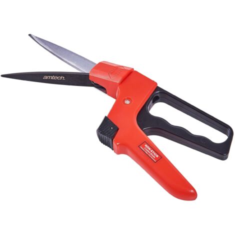 Rotating Grass Shears Secateurs Hedge Non Stick Blade Garden Pruning U0650