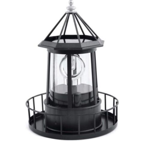 Rotating LED solar garden light, outdoor decoration, ideal for a path, patio or courtyard