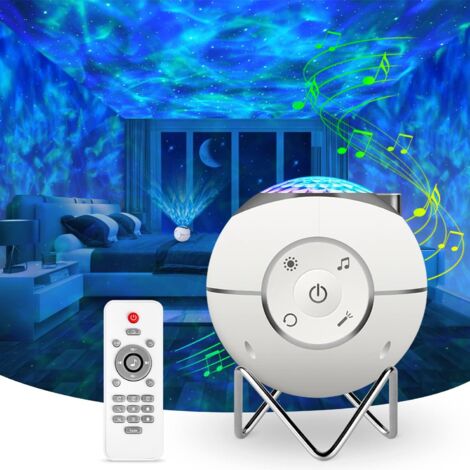 Rotating Star Sky Projector, USB Rechargeable LED Music Projector Lamp with 14 Modes & Remote Control & Timer & Metal Stand for Kids Adults Gifts Home Party Decoration, Christmas Gift, New Year Gift (