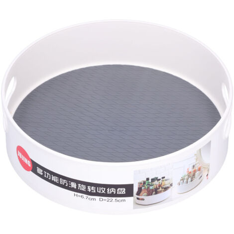 Rotating Storage Box with Open Handle Dining Table Fruit Organizer Storage Rack for Home