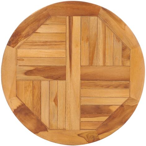 Rotating Table Disk Solid Teak Wood vidaXL