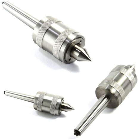 Rotating Tailstock Center for Professional Lathe, Morse Taper, with MT1 Accessory