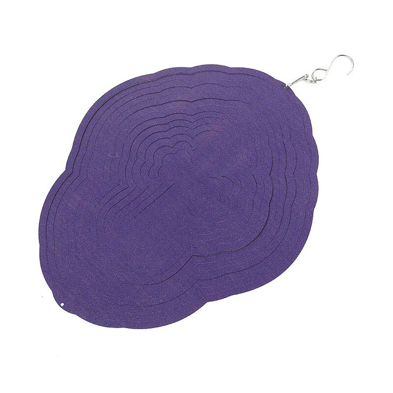 Rotation 3D du vent, décoration de balcon de Cour de jardin à la maison, cloche à vent en acier inoxydable