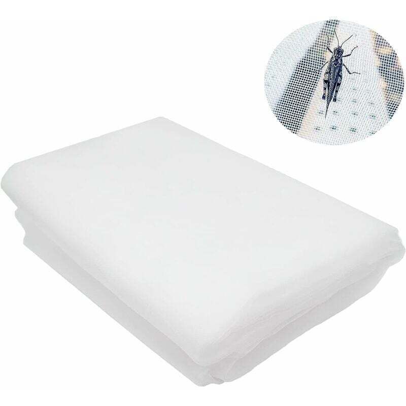 Rotationnel-Filet de Jardin,10 m x 2.5m Filet Anti Insecte, Filet Anti Insectes Potager, Maille Fine Anti-Insecte en Maille pour la Protection des