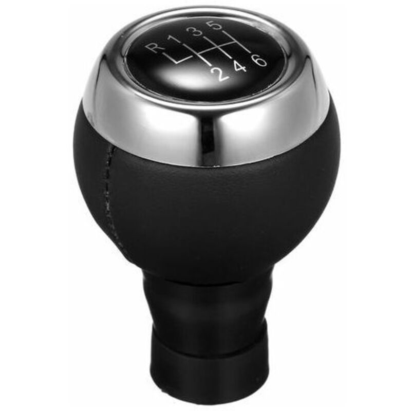 Rotationnel-Pommeau De Levier De Vitesse De Voiture Mini Cooper, Noir 6 Vitesses (Engrenage R En Haut A Gauche)