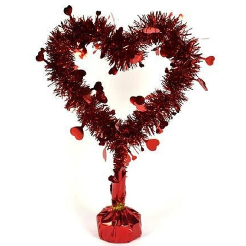 Trade Shop Traesio - Trade Shop - rote herz girlande mit valentinstag dekoration basis -