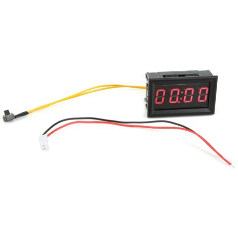 Rote LED-Autouhr - Leuchtende elektronische Digitaluhr