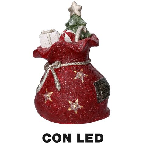 Rote LED-Geschenkpackung aus Harz cm27x22h40