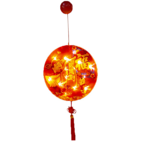 Rote LED-Laterne als Dekoration zum chinesischen Neujahr und Frühlingsfest für das Schlafzimmer