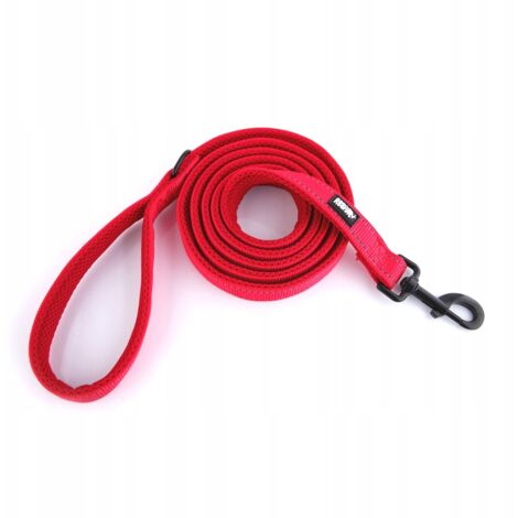 Rote reflektierende Hundeleine HUGGY DOGGY M