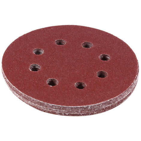 Rote Schleifscheibe für 125-mm-Polierpad, 8-Loch-Schleifpapier (100)