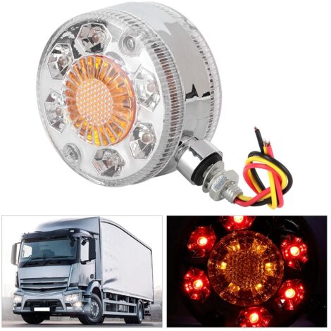 Rote und gelbe LED-Seitenspiegelleuchte für LKW-Anhänger 24V