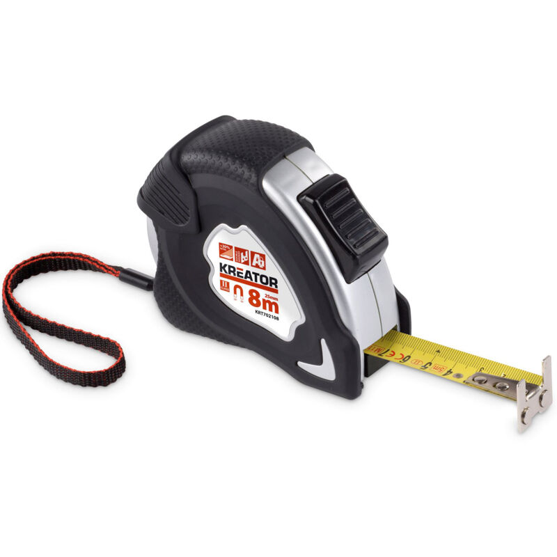 Metro magnetico nastro alluminio Kreator 8m