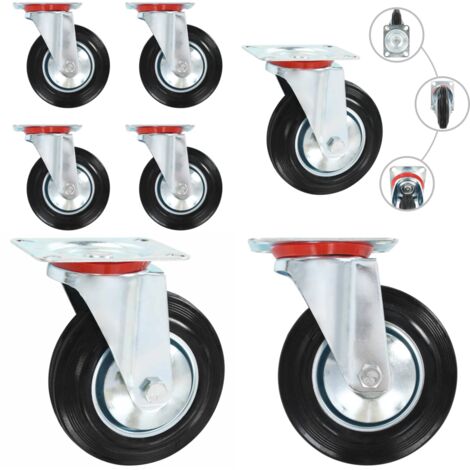 Rotelle Girevoli 4 pz 160 mm - Ruote per mobili - Ruote per carrelli