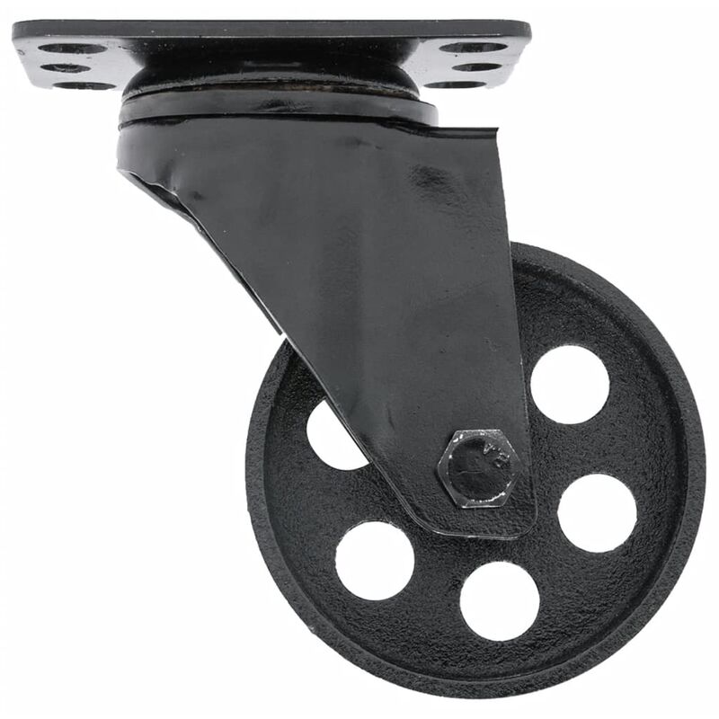 Rotelle Girevoli 92 mm 4 pz Nere Mac Lean