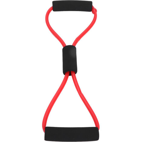 Roter elastischer Trainingsgurt für Heimfitness und Widerstandstraining