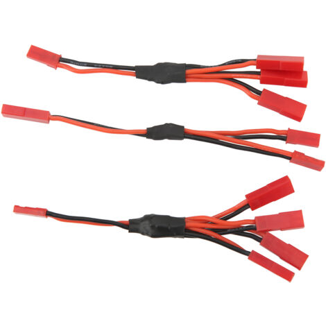 Roter JST-Y-Adapter – Parallelverbindungskabel-Set, einfache Installation, Splitter für Traxxas