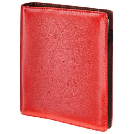 Roter Premium-Organizer 38B mit auswechselbarem Einsatz 17,5x23,5cm mit Kalender