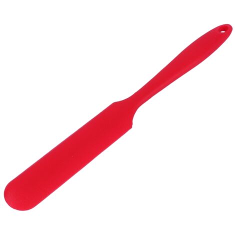 Roter Silikonspatel zum Backen, Mischen und Reinigen