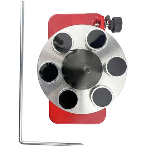 Roter, wandmontierter magnetischer Messerauswuchtapparat 339075B 42-047, kompatibel mit allen Gartengeräten und Rasenmähern