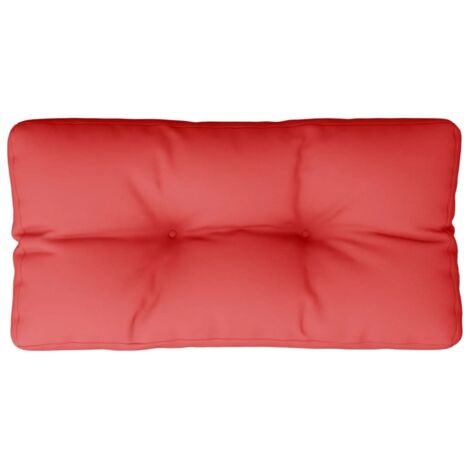 Rotes Palettenkissen 80x40x12 cm Stoff