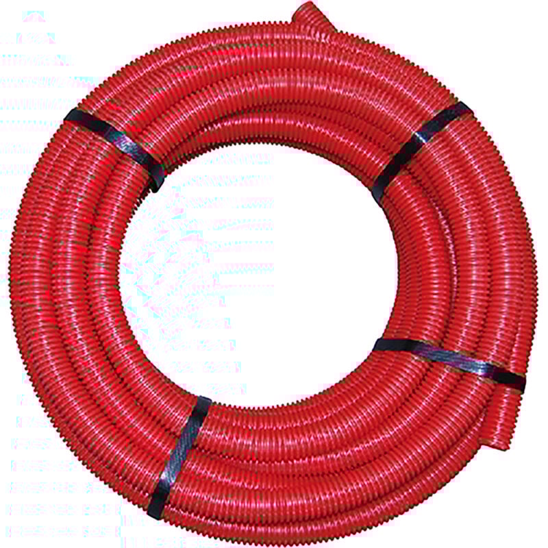 Rotes vorgefrästes PER-Rohr Boutté 16 mm x 25m