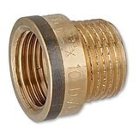 Rotguss Gewindefitting-Hahnverlängerung 1/2'' x 10 mm
