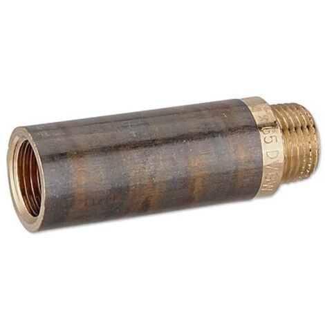 Rotguss Gewindefitting-Hahnverlängerung 1/2'' x 65 mm
