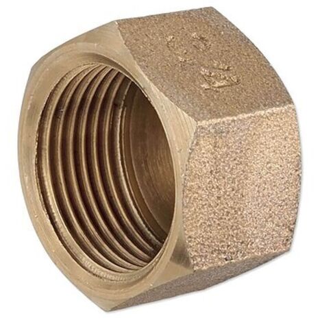 Rotguss Gewindefitting-Kappe 3/4'' IG