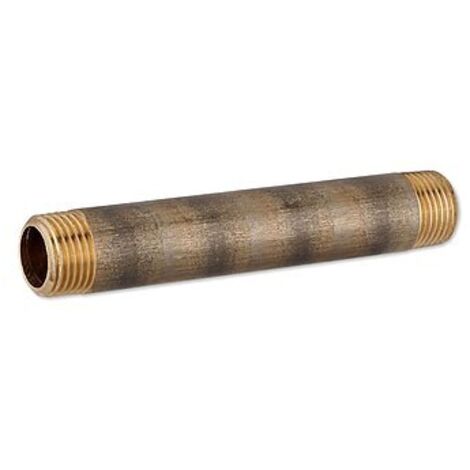 Rotguss Gewindefitting-Langnippel 1/2'' x 120 mm