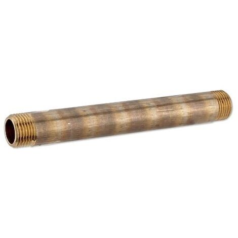 Rotguss Gewindefitting-Langnippel 1/2'' x 160 mm