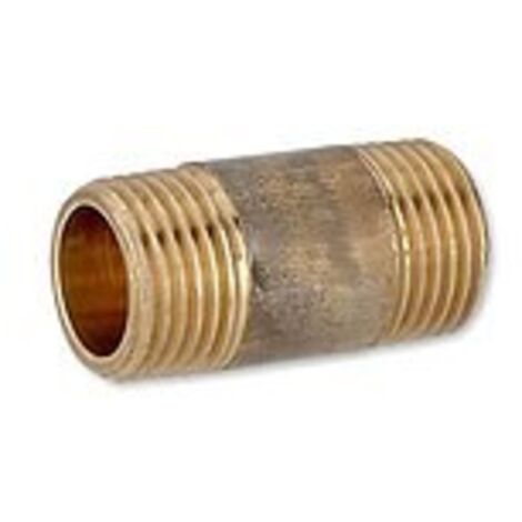 Rotguss Gewindefitting-Langnippel 1/2'' x 40 mm