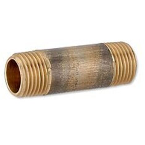 Rotguss Gewindefitting-Langnippel 1/2'' x 60 mm