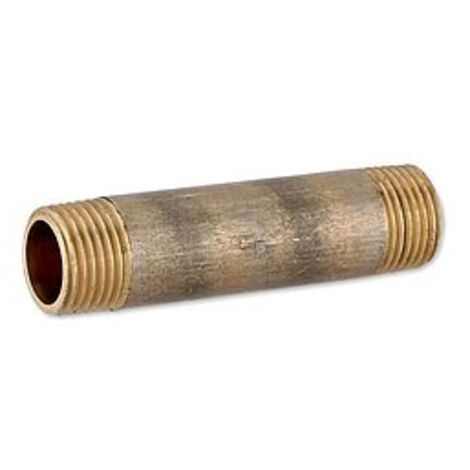 Rotguss Gewindefitting-Langnippel 1/2'' x 80 mm