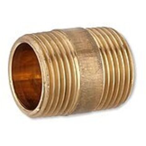 Rotguss Gewindefitting-Langnippel 1'' x 40 mm
