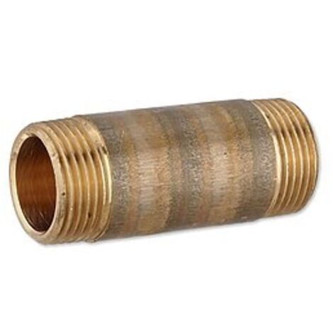 Rotguss Gewindefitting-Langnippel 1'' x 80 mm