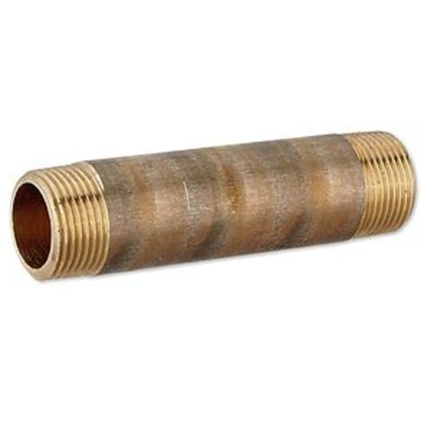 Rotguss Gewindefitting-Langnippel 3/4'' x 100 mm