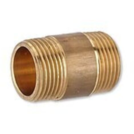 Rotguss Gewindefitting-Langnippel 3/4'' x 40 mm