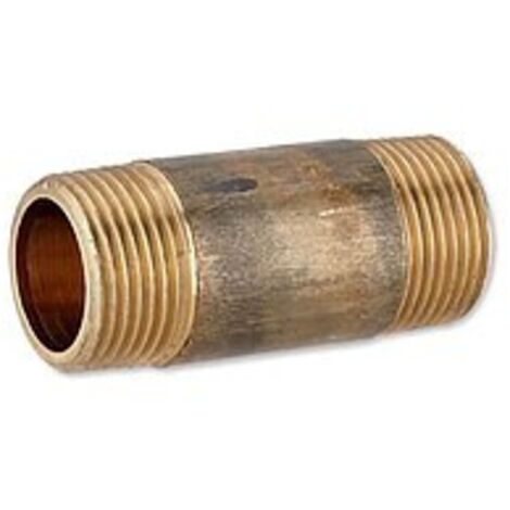 Rotguss Gewindefitting-Langnippel 3/4'' x 60 mm
