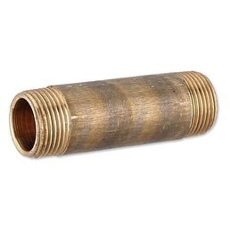 Rotguss Gewindefitting-Langnippel 3/4'' x 80 mm