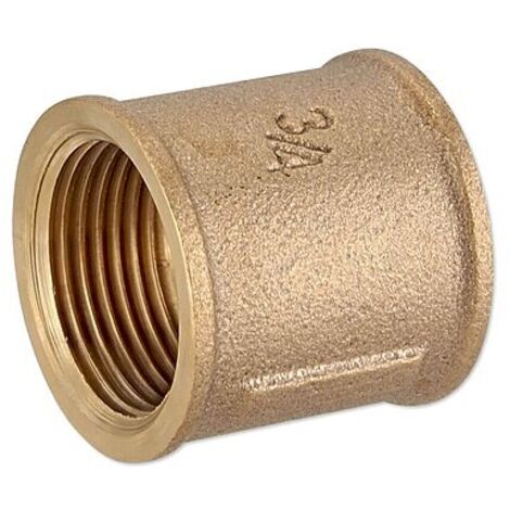 Rotguss Gewindefitting-Muffe 3/4'' IG x 3/4'' IG