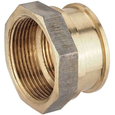 Rotguss Gewindefitting-Reduktionsmuffe 1 1/2'' IG x 1 1/4'' IG