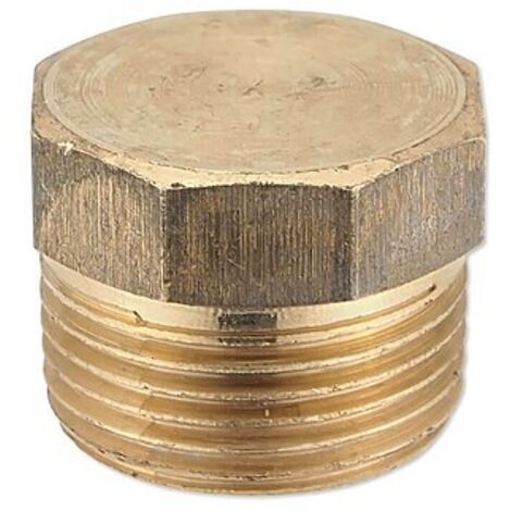 Rotguss Gewindefitting-Stopfen 3/4'' AG