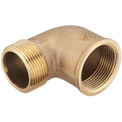 Rotguss Gewindefitting-Winkel 90° - 1 1/4'' IG x 1 1/4'' AG