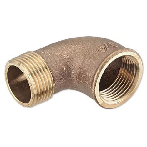 Rotguss Gewindefitting-Winkel 90° - 3/4'' IG x 3/4'' AG