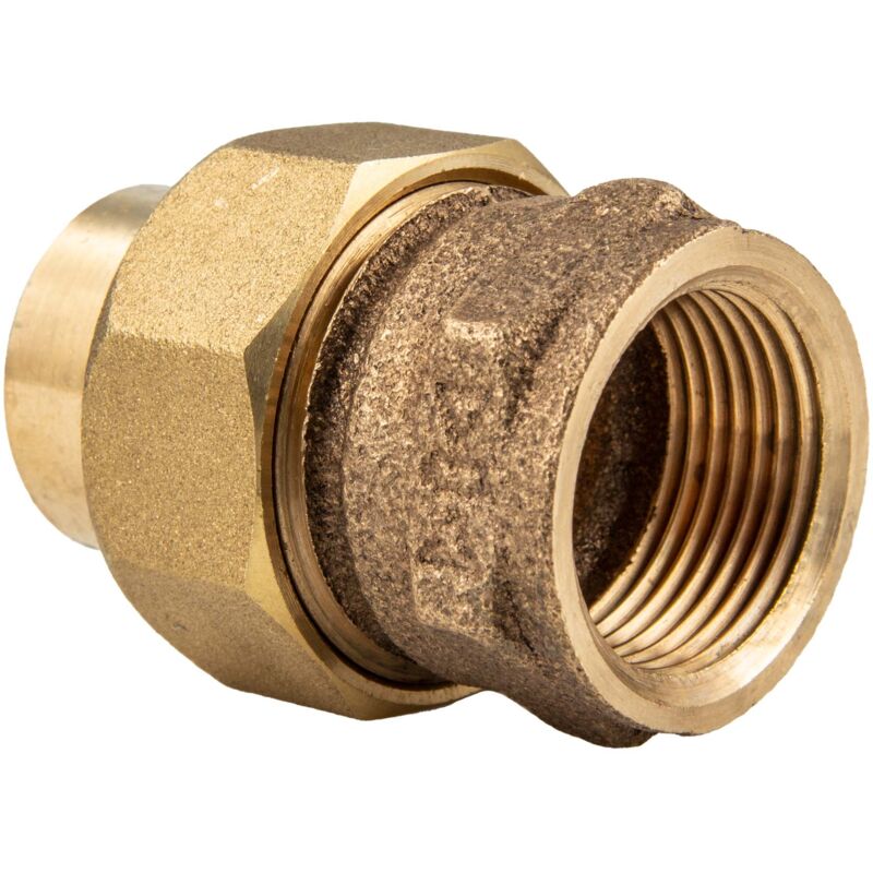 Ibp Bänninger - Rotguss-Lötfitting Verschraubung konischdichtend 35 mm x 1 1/4 Zoll ig - Typ 4340G, dvgw