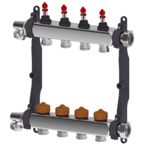 Roth Heizkreisverteiler Thermaset m.DFA HK 3/absperrbar/Edelstahl