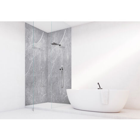 Roth – Panneau mural de douche VIPANEL 100 x 255 cm – Aluminium composite – Résistant aux températures de -50 °C à +80 °C – Installation rapide